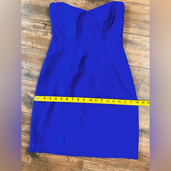 Royal Blue Judith March Mini Strapless Dress Small - Picture 11 of 12